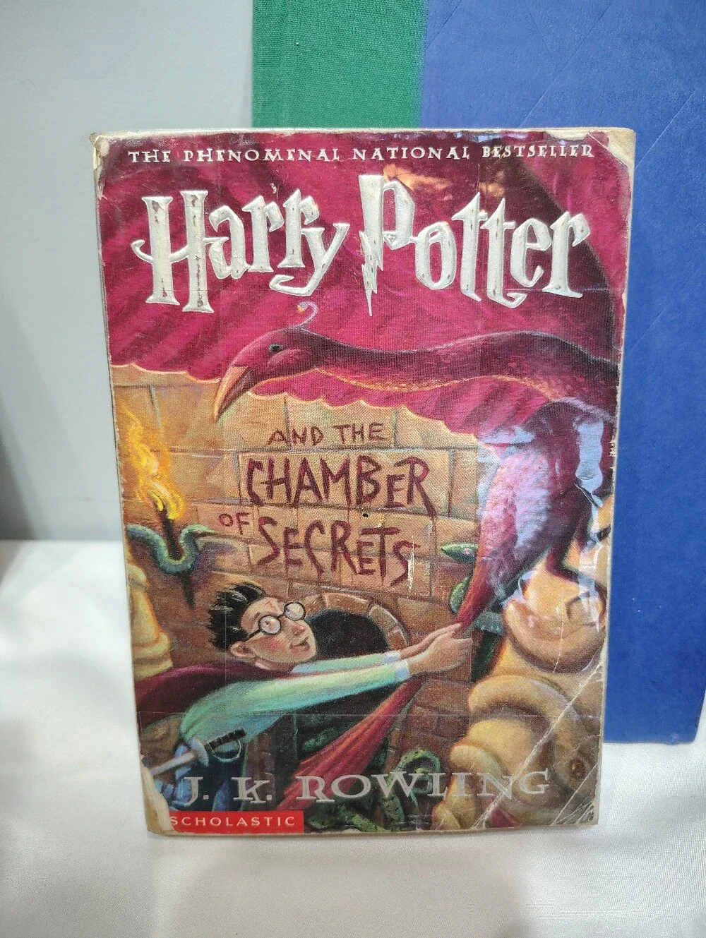 Vtg Harry Potter Lot Dumbledore Doll, Chamber of Secrets VHS & 6 Book Bundle